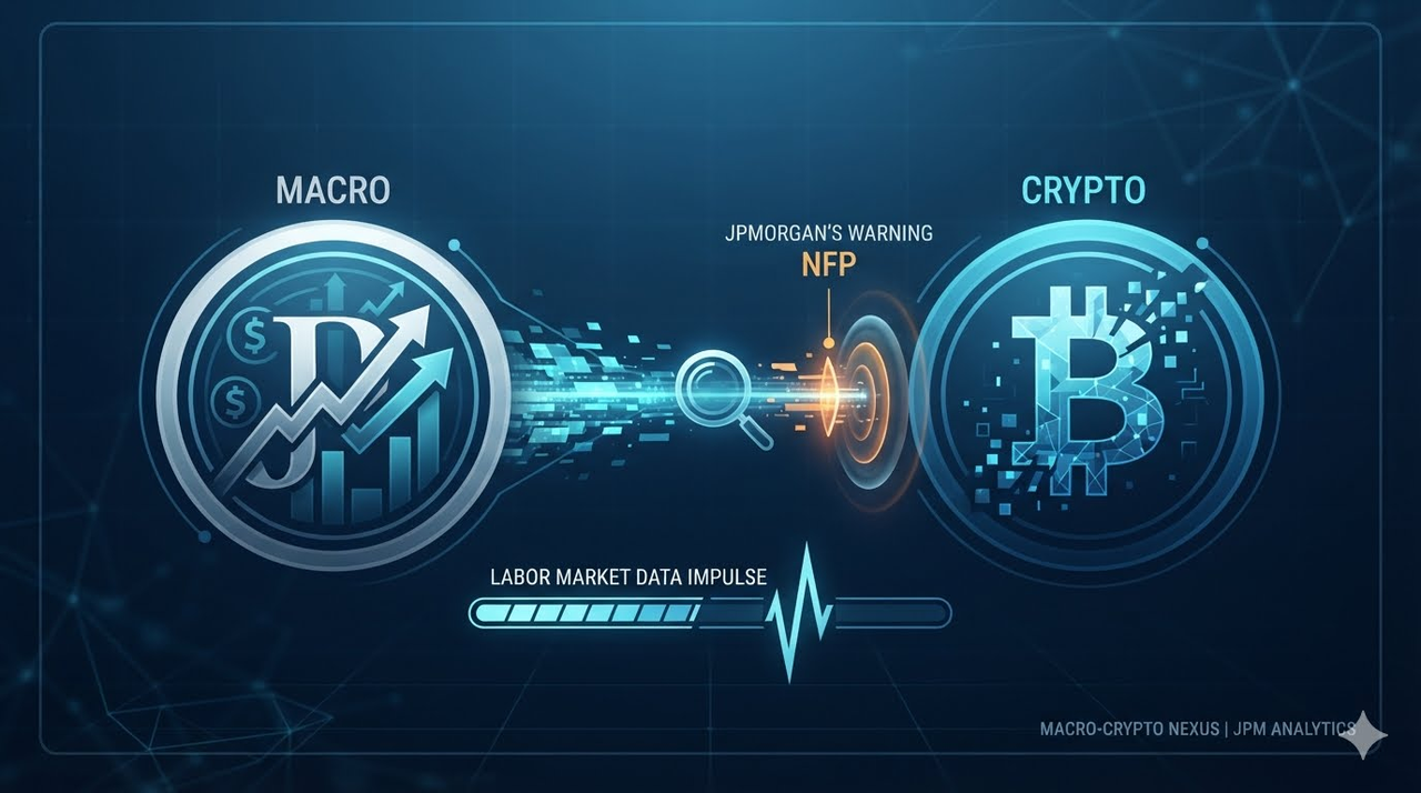 มาโครพบกับคริปโต: ถอดรหัสคำเตือน NFP ของ JPMorgan สำหรับนักเทรด Bitcoin