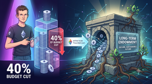 Віталік Бутерін оголошує про зменшення бюджету Фонду ethereum на 40%: перехід на довгострокову модель ендаументу