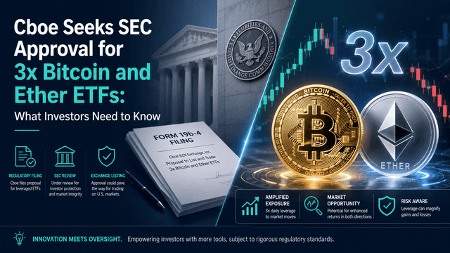 Cboe Seeks SEC Approval for 3x Bitcoin and Ether ETFs: What Investors Need to Know