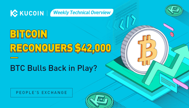 Weekly BTC Technical Overview: Bitcoin Reconquers $42,000 - BTC Bulls Back in Play?