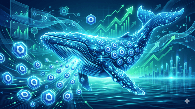 Patuloy na dinadagdagan ng Giant Whale ang kanyang position sa LINK: Ano ang tinataya ng on-chain funds?