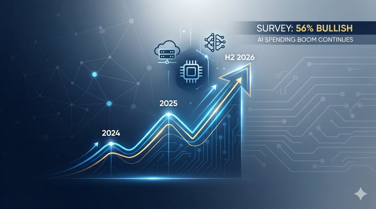 BofA Survey: Most Investors Believe AI Bull Market Has Not Peaked – Spending Boom to Continue into H2 2026