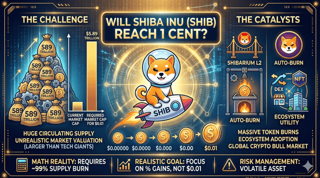 SHIB จะไปถึง 1 เซนต์ไหม? นี่คือสิ่งที่ตัวเลขบอก