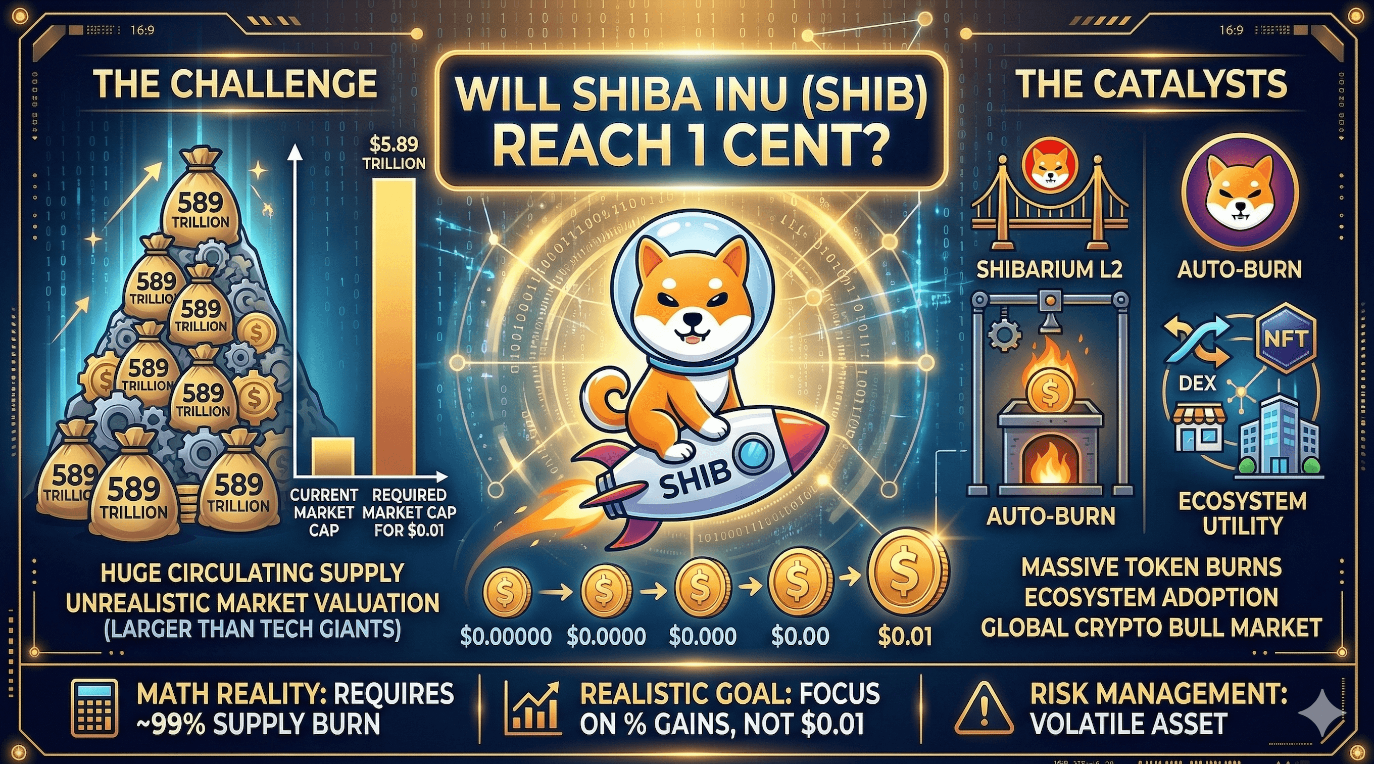 Достигнет ли SHIB одного цента? Вот что говорят цифры