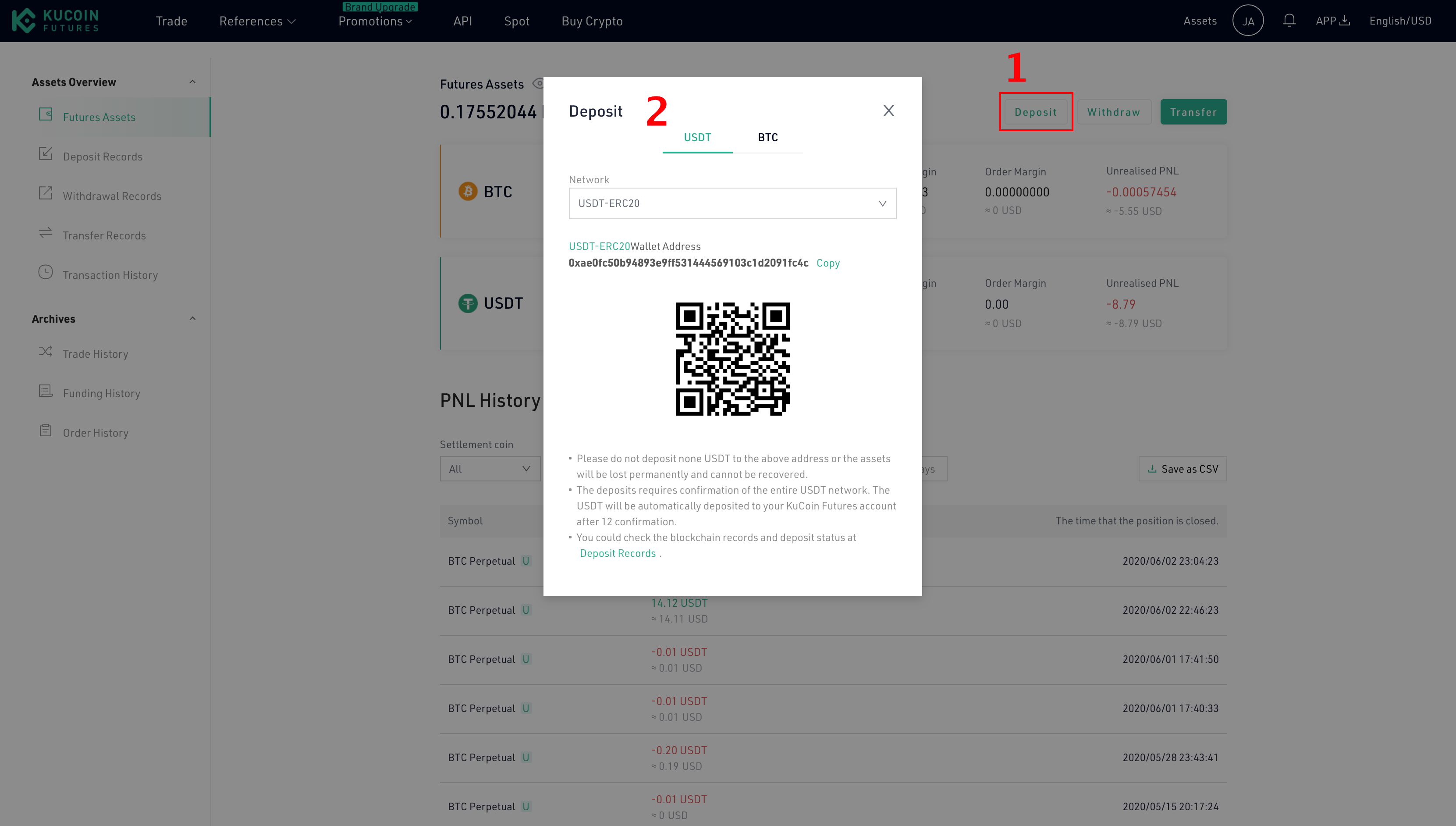 kucoin btc transaction time