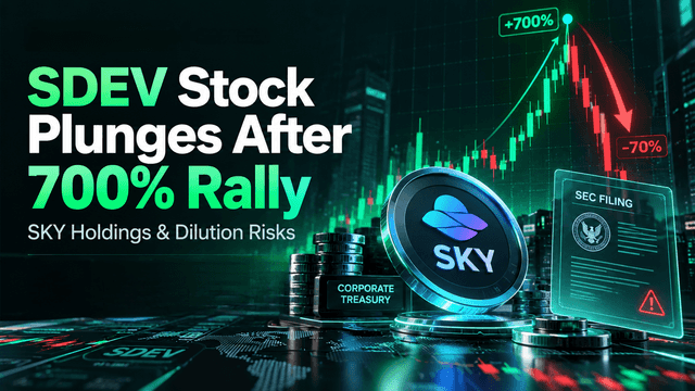 SDEV hissesi, 15 gün içinde %700'ün üzerinde yükseldi ve ardından düşüşe geçti: Şirket, SKY'nin %10'unu tutuyor