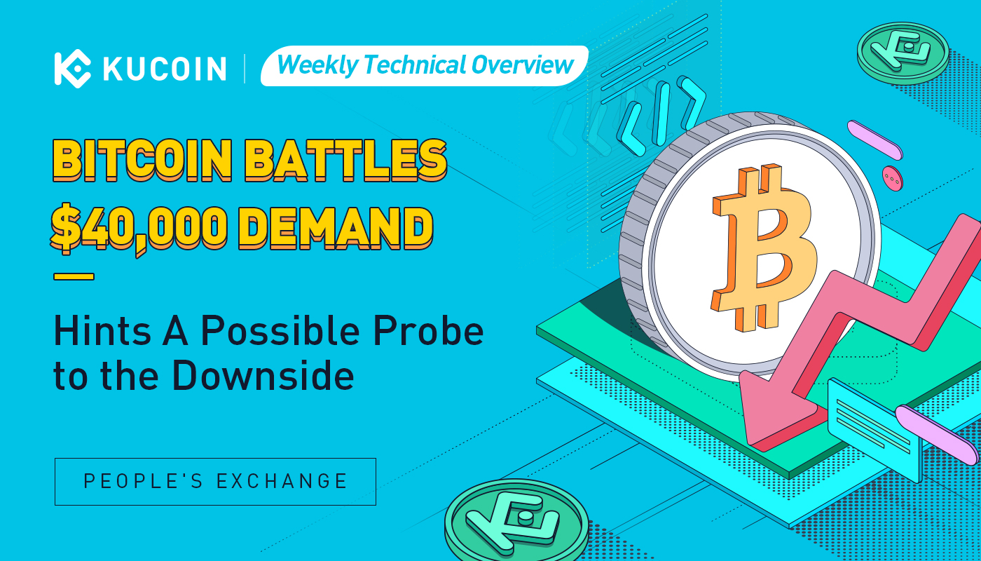 Weekly Technical Overview: Bitcoin Battles $40,000 Demand – Hints A Possible Probe to the Downside