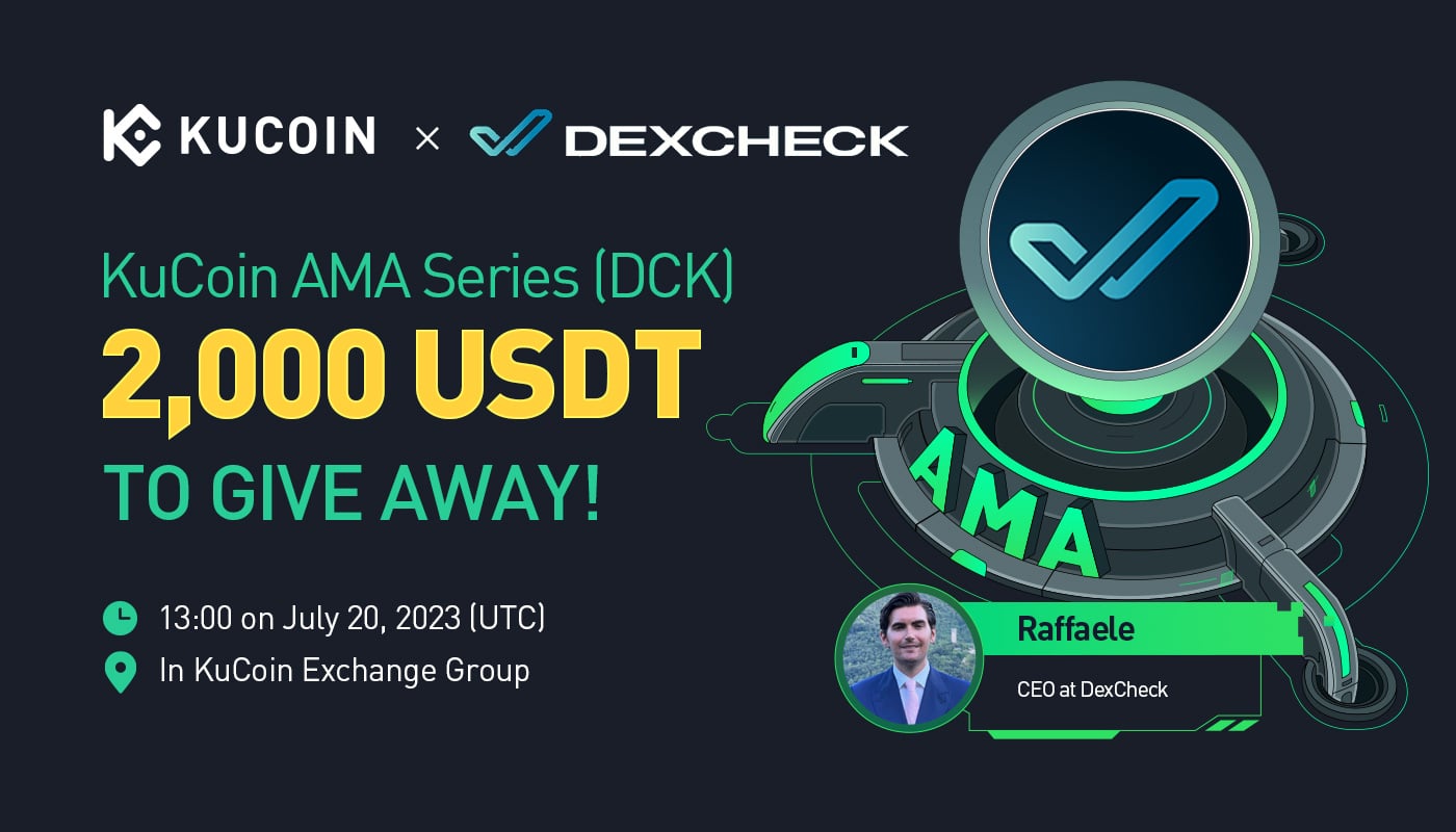 KuCoin AMA With DexCheck (DCK): An AI-based Crypto/NFT Data Analytics Platform