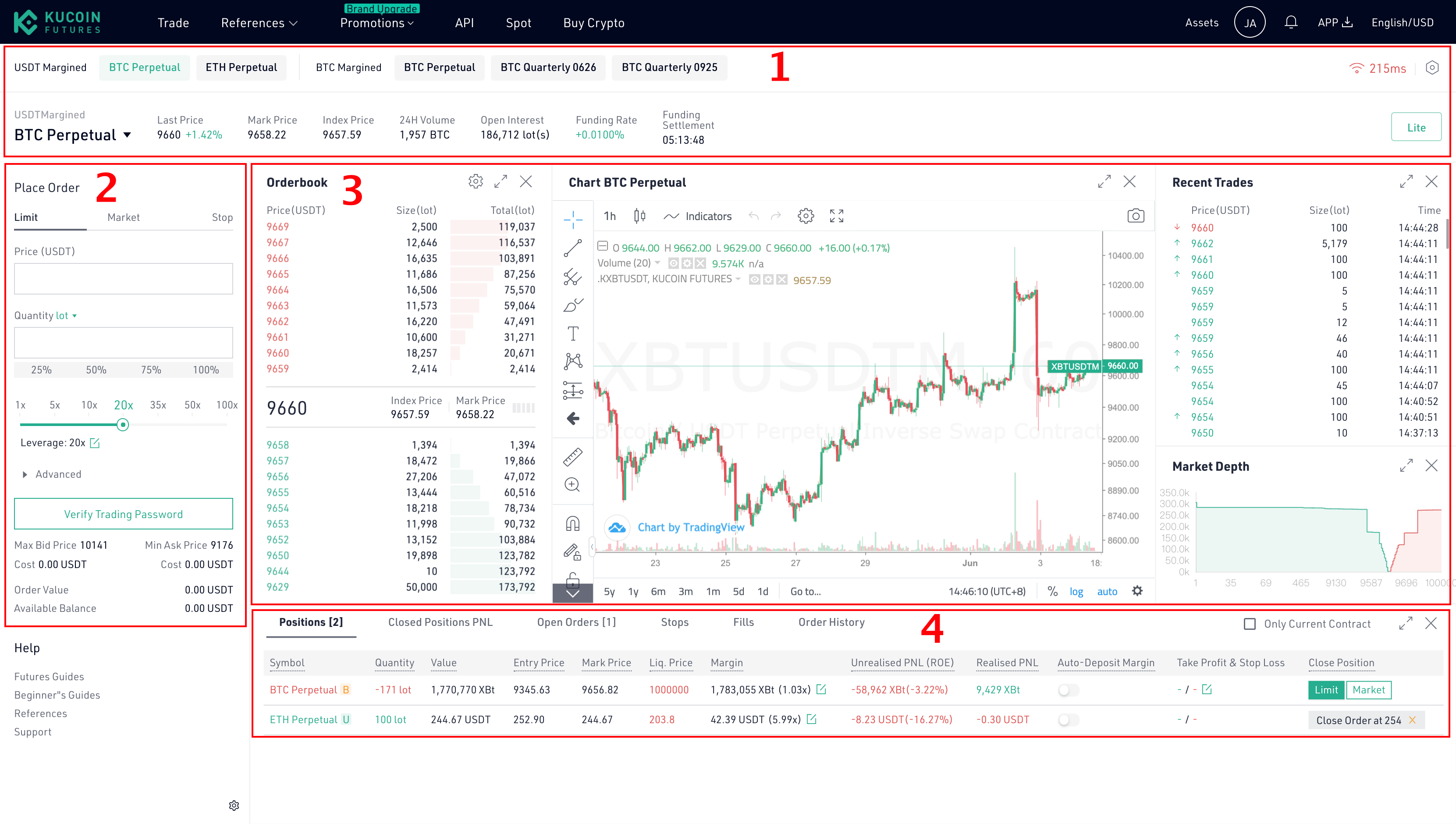 bitcoin not showing up in kucoin