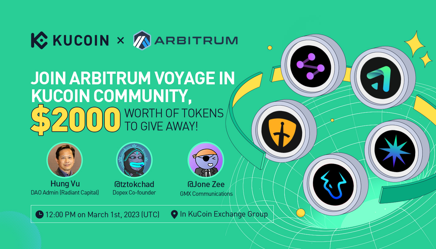Arbitrum Voyage In KuCoin Community — Fireside Chats With Top Arbitrum Projects Listed on KuCoin