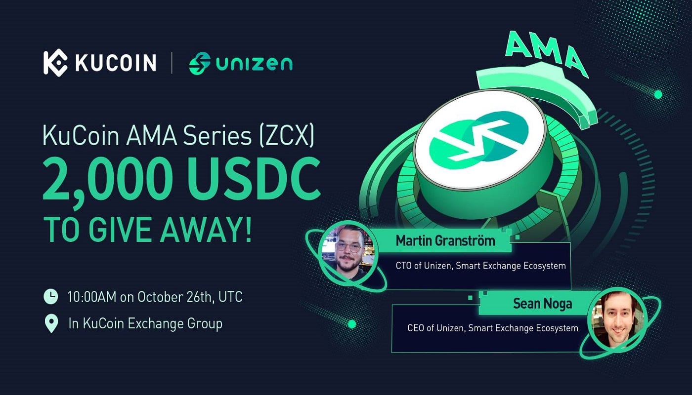 KuCoin AMA With Unizen (ZCX) — Engineering Growth in the Digital Assets Sector for Everyone