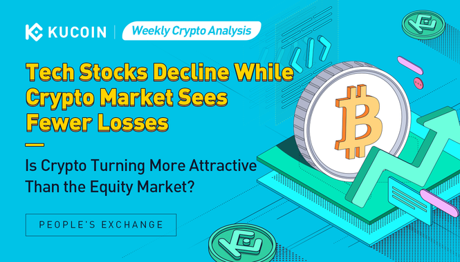 Weekly Crypto Analysis: Tech Stocks Decline While Crypto Market Sees Fewer Losses; Is Crypto Turning More Attractive Than the Equity Market?