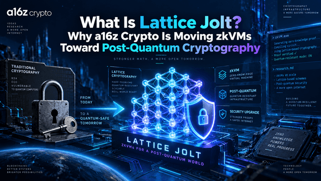 What Is Lattice Jolt? Why a16z Crypto Is Moving zkVMs Toward Post-Quantum Cryptography