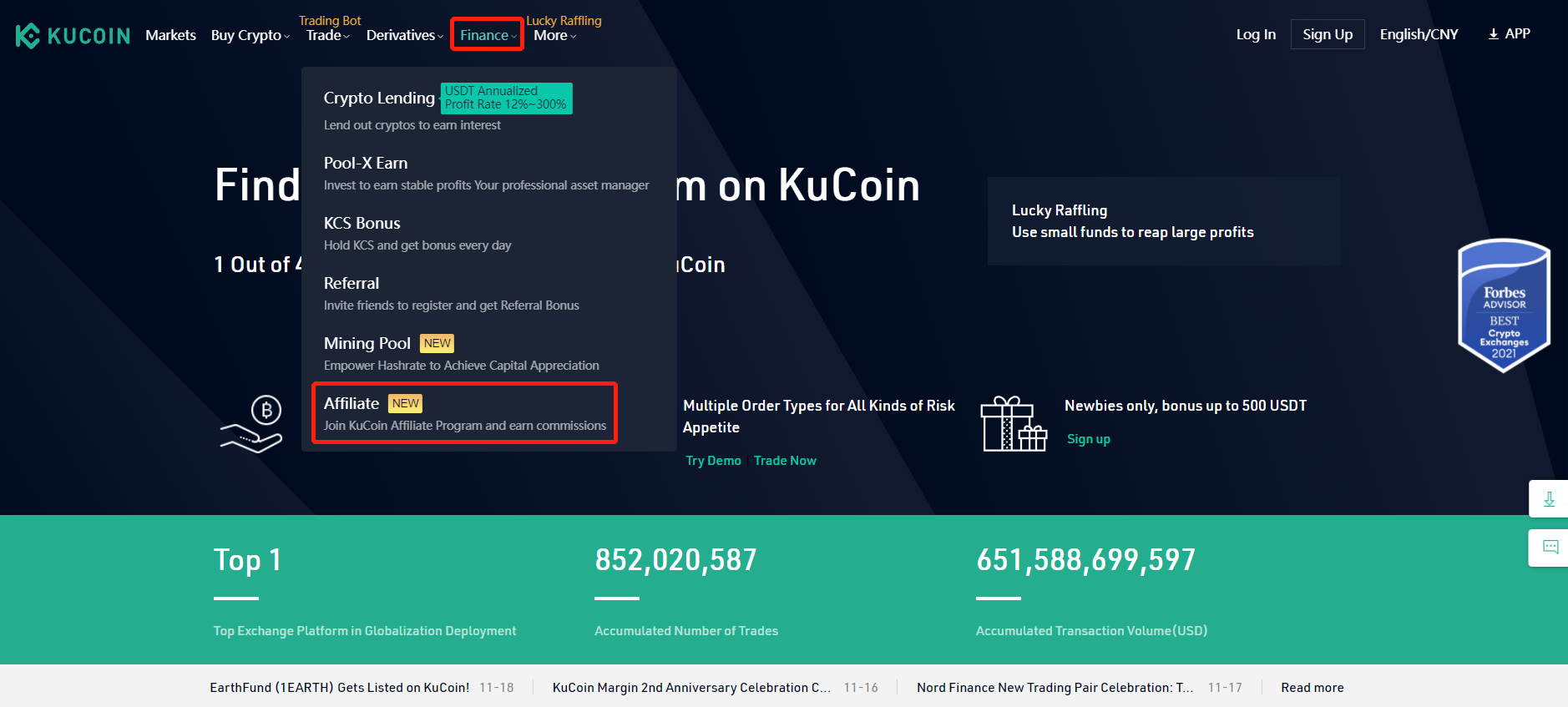 kucoin mobi rewards