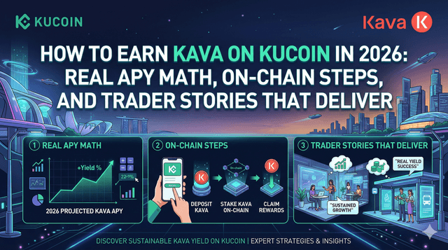 Paano Makakakuha ng KAVA sa KuCoin noong 2026: Totoong APY Math, On-Chain mga Hakbang, at Kuwento ng mga Trader na Nagdadala