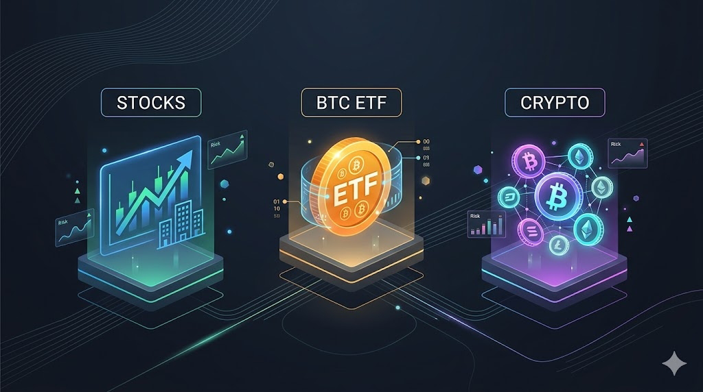 BTC ETF, Stocks, Cryptocurrencies: Which is Best for You?