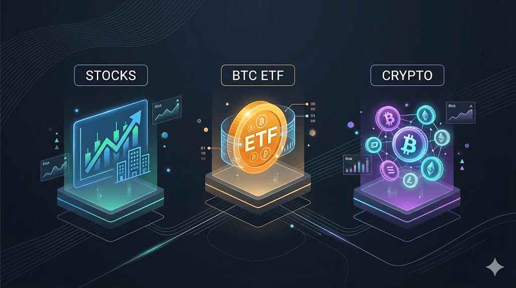 BTC ETF, Hisseler, Kripto Para: Hangisi Sizin İçin En İyisi?