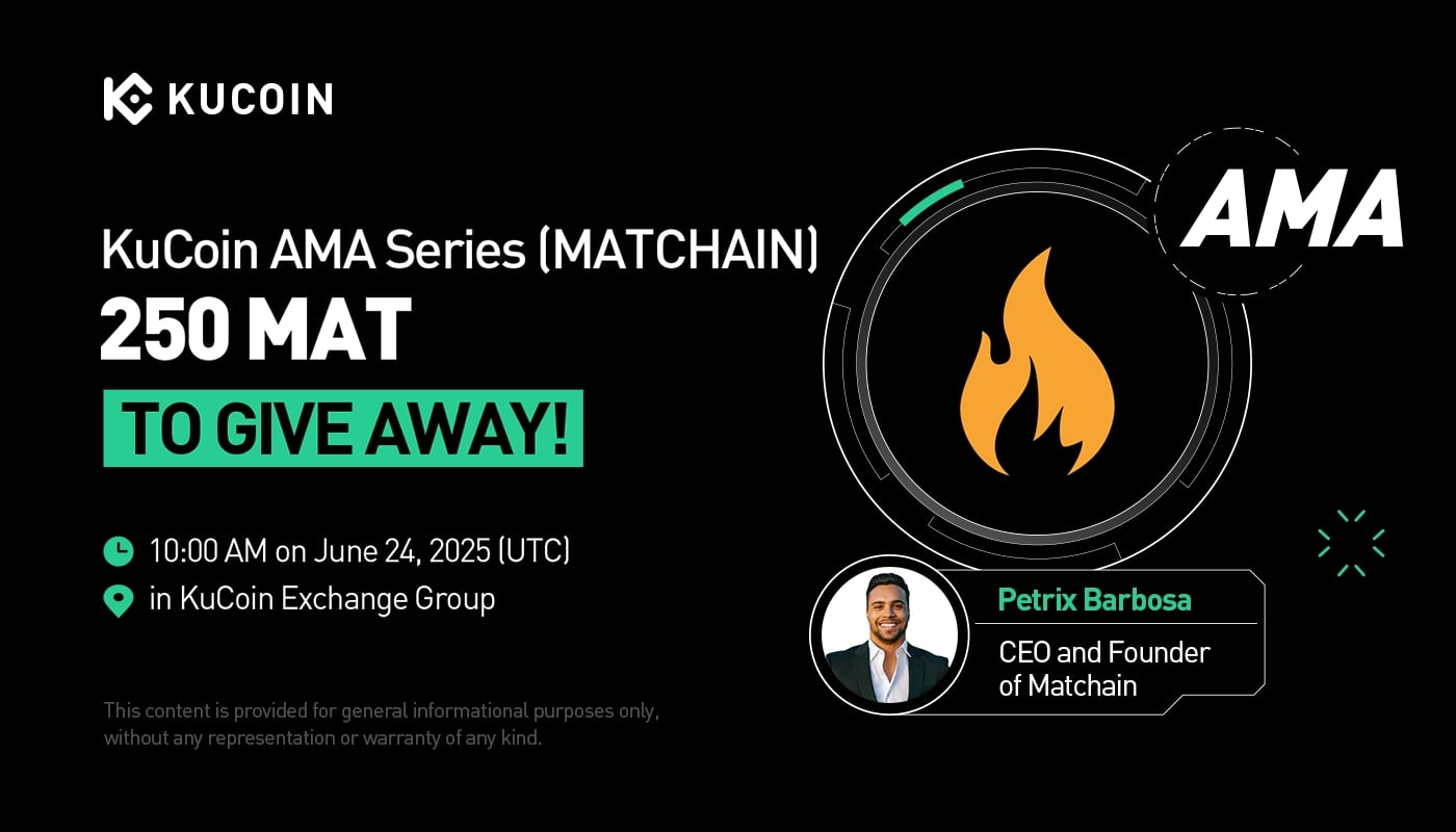 KuCoin AMA Matchain (MAT) ile — Verilerin Sahipliği İçin Yapay Zekanın Gücünü Açığa Çıkarma