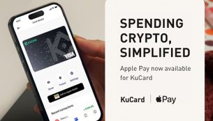 La KuCard, la tarjeta Visa de criptos de KuCoin, integra Apple Pay para una experiencia de pago segura y fluida