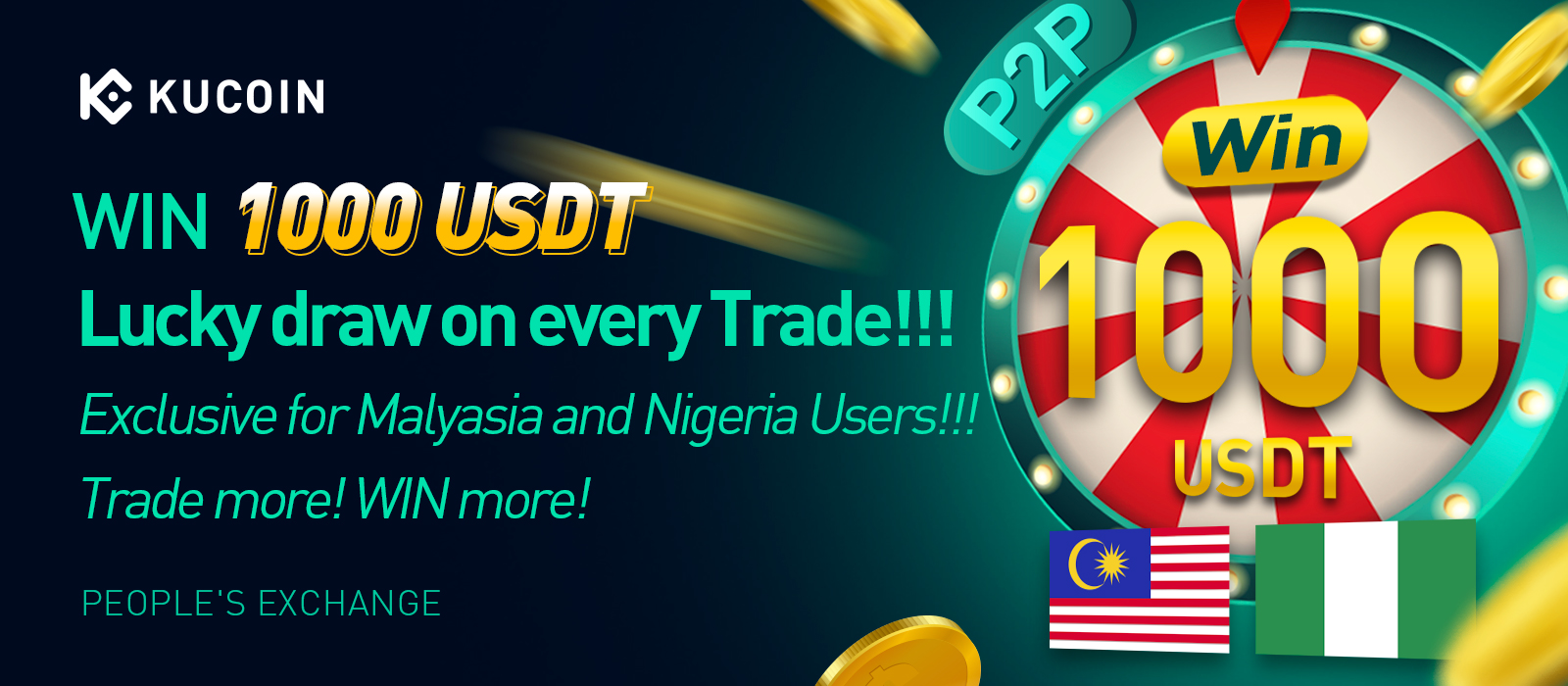 Win Up to 1,000 USDT With Every Trade on KuCoin P2P! NGN & MYR Exclusive! -  Kucoin | CoinCarp