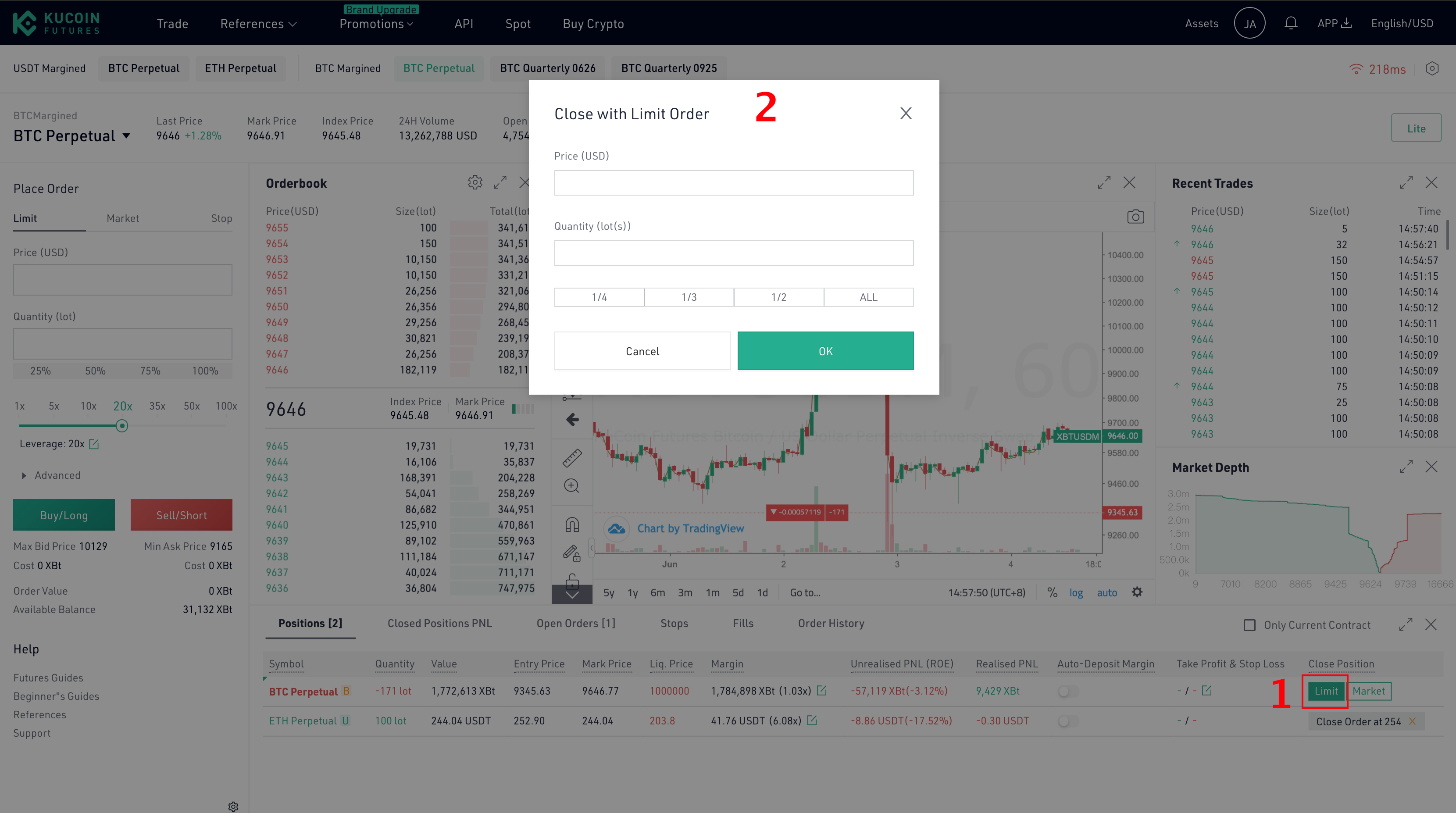 kucoin user metrics