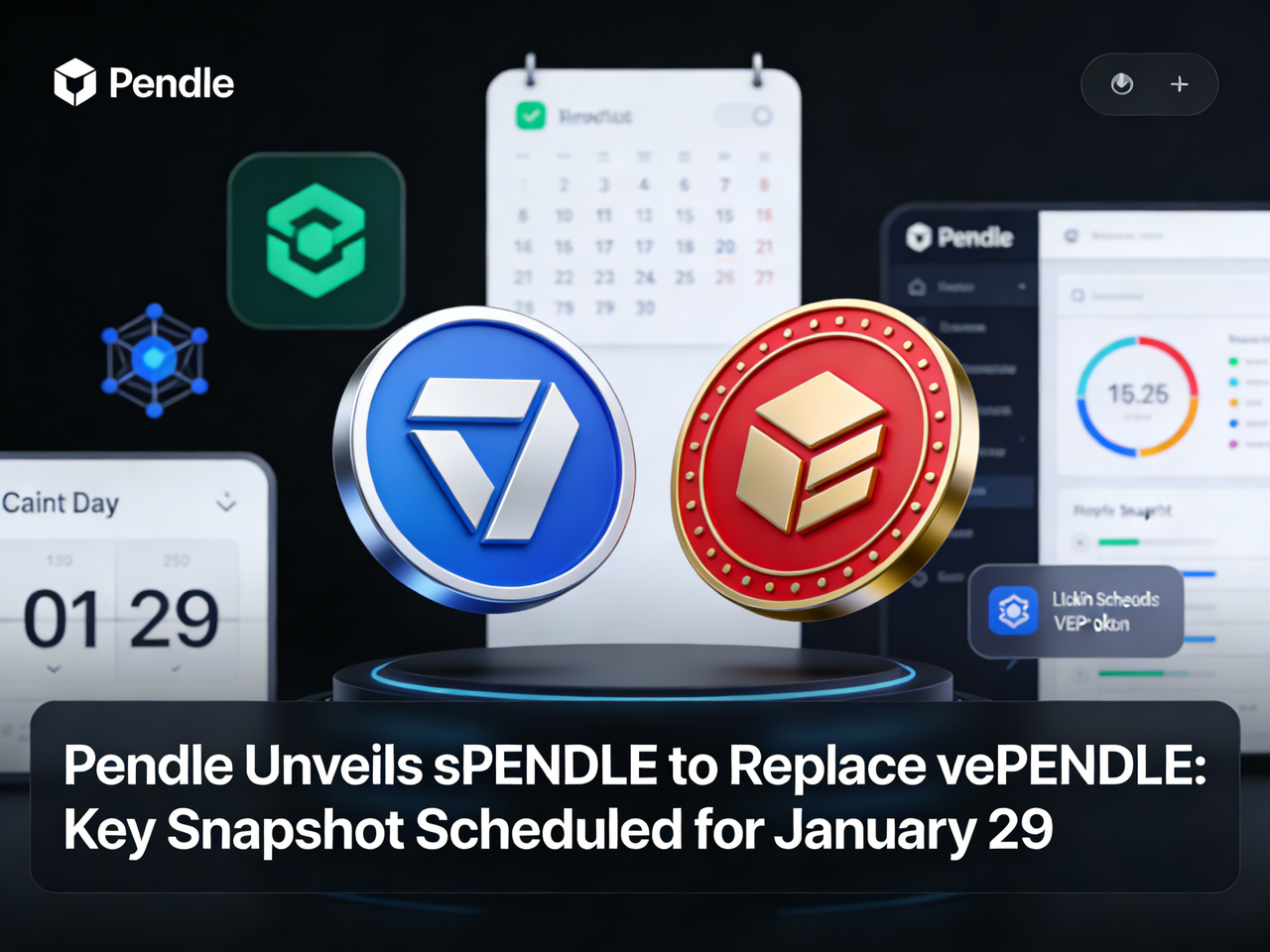 Pendle Unveils sPENDLE to Replace vePENDLE: Key Snapshot Scheduled for January 29