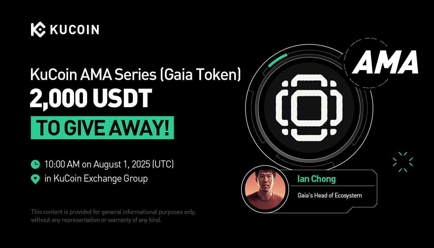 KuCoin AMA With Gaia (GAIA) — Pioneering Open-Source Deployment for AI Agents