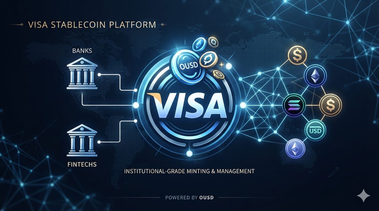 วีซ่าเปิดตัวแพลตฟอร์ม Stablecoin: เครื่องมือสำหรับองค์กรสำหรับธนาคาร ฟินเทค และการสร้าง Stablecoin ด้วย OUSD