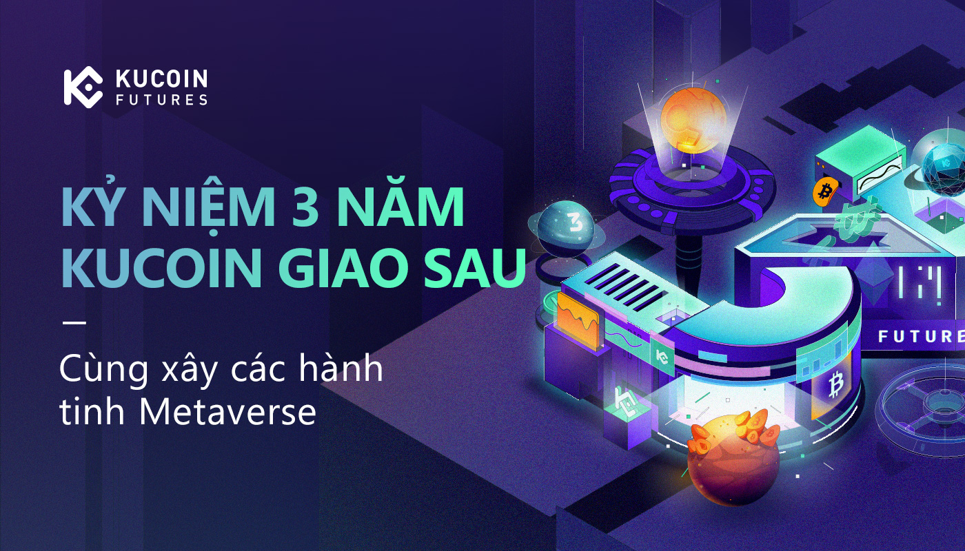 Thư cảm ơn in KuCoin Futures Third Anniversary: Cùng xây các hành tinh Metaverse