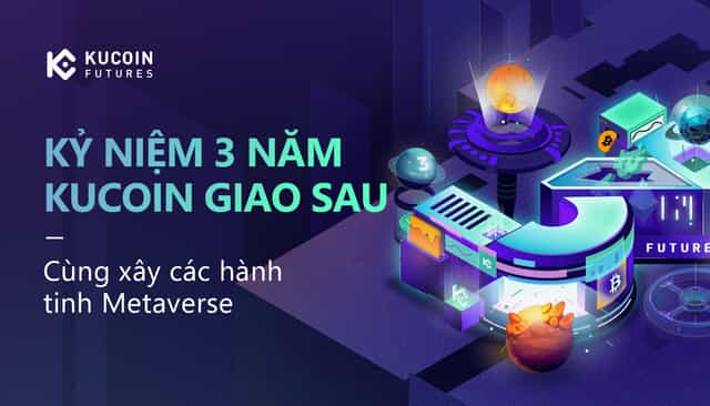 Thư cảm ơn in KuCoin Futures Third Anniversary: Cùng xây các hành tinh Metaverse