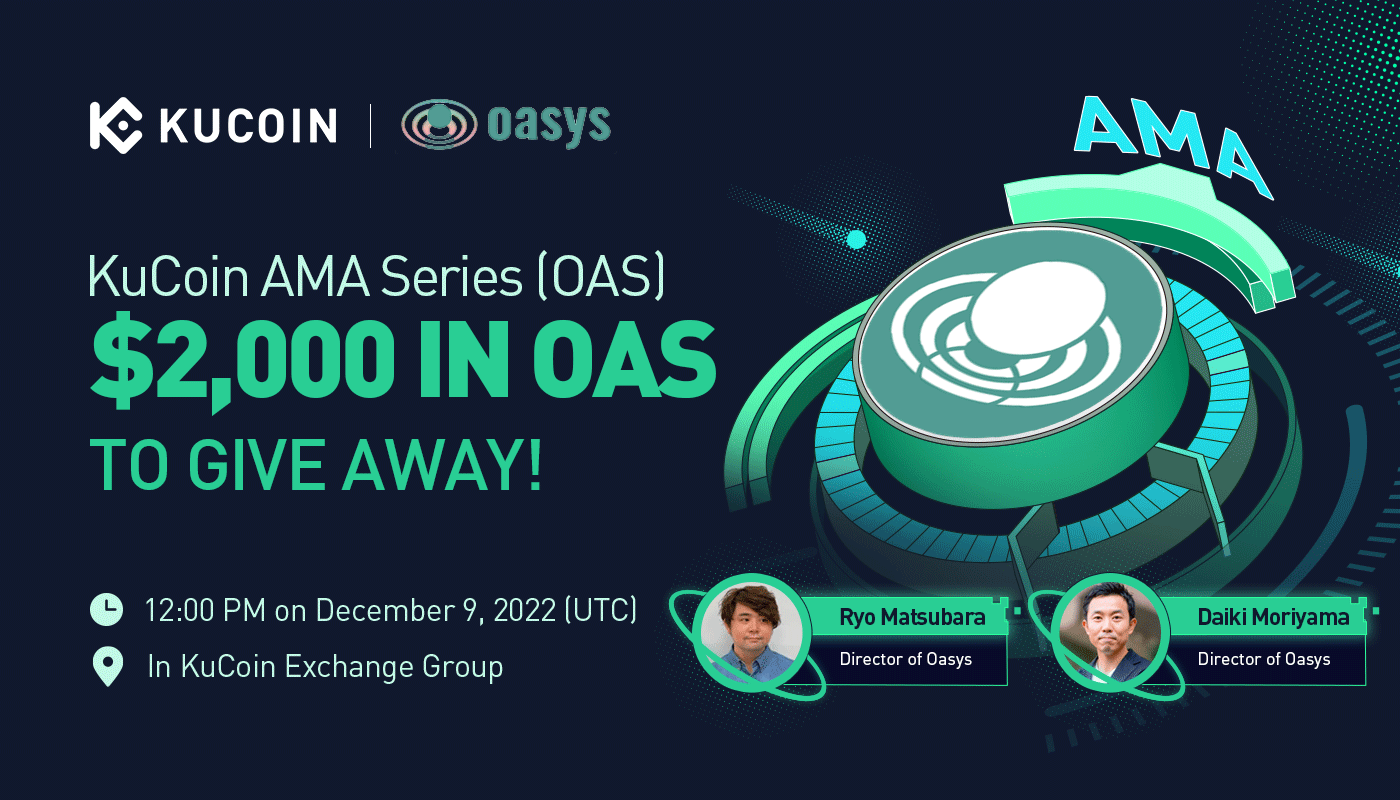 KuCoin AMA With Oasys (OAS) — Ready Player One