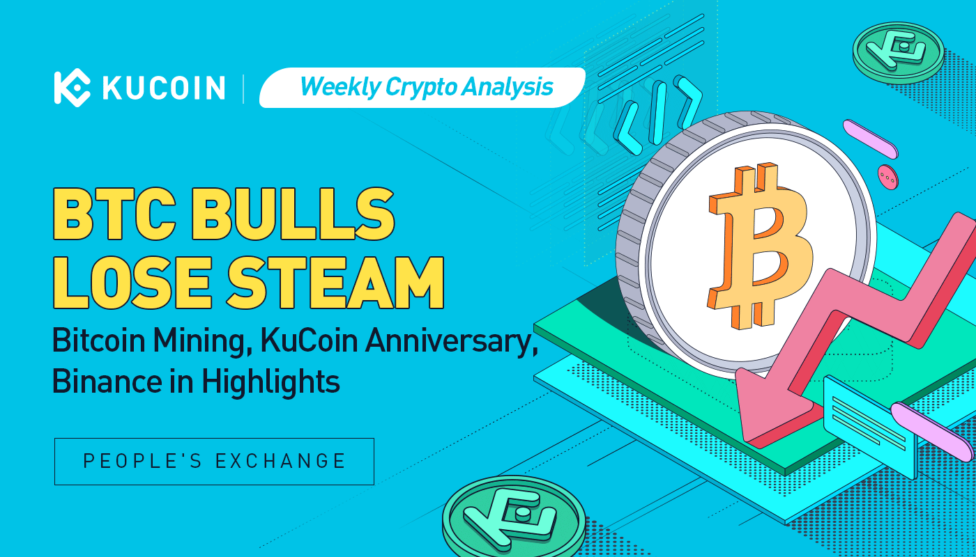 Weekly Crypto Analysis: BTC Bulls Lose Steam; Bitcoin Mining, KuCoin Anniversary, Binance in Highlights