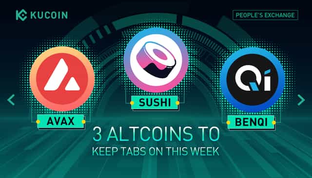 Three Altcoins to Explore | The AVAX Token Reversing the Crypto Markets Volatility with An Uptrend Last Week