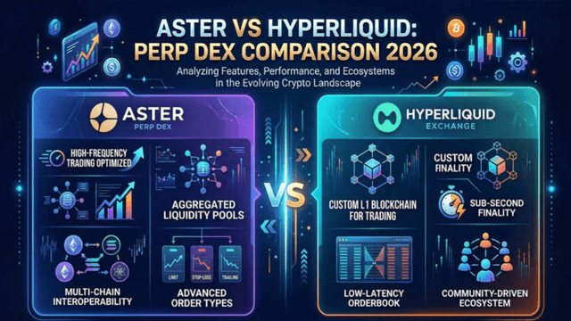 Aster เทียบกับ Hyperliquid: การเปรียบเทียบ Perp DEX ปี 2026