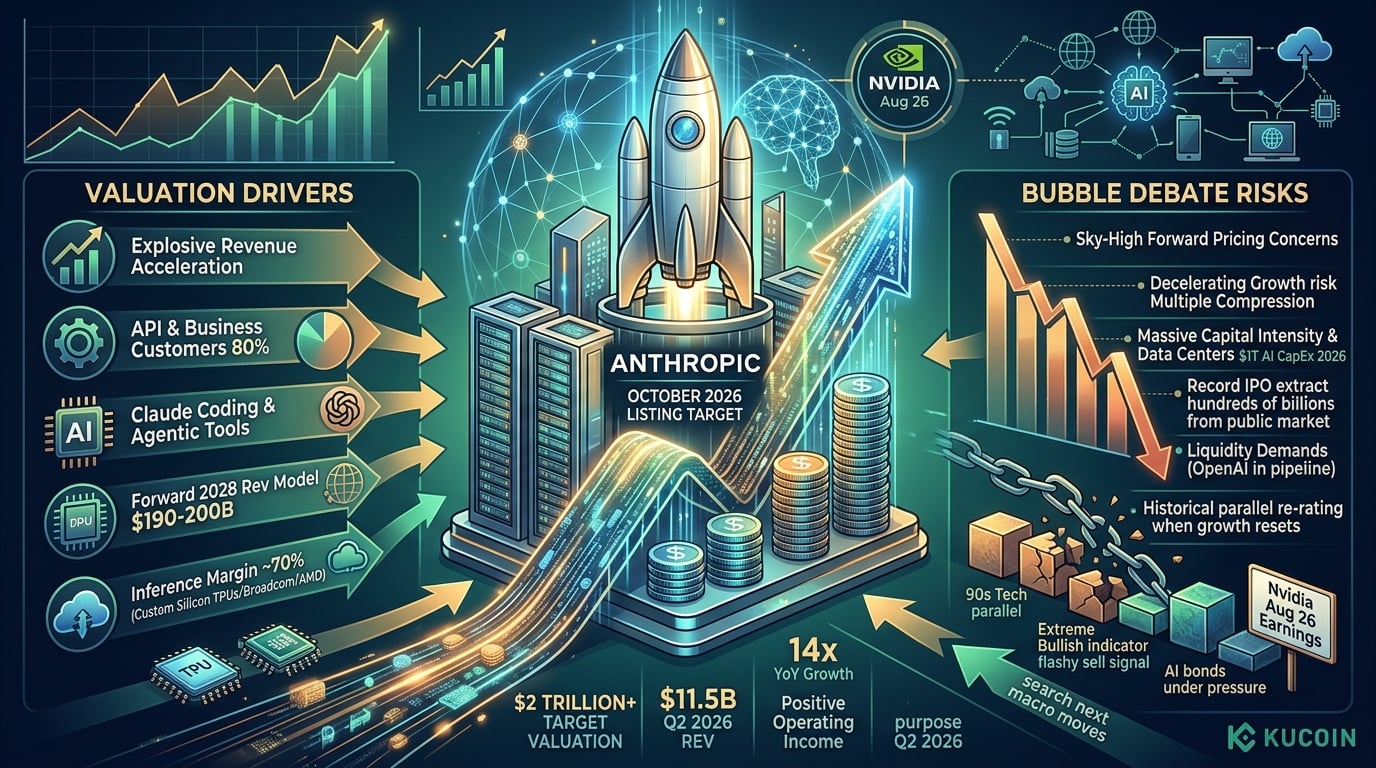 Anthropic มุ่งหวังการประเมินมูลค่า 2 ล้านล้านดอลลาร์ใน IPO เดือนตุลาคม: ความบูมการลงทุนใน AI กำลังเข้าสู่พื้นที่ฟองสบู่หรือไม่?