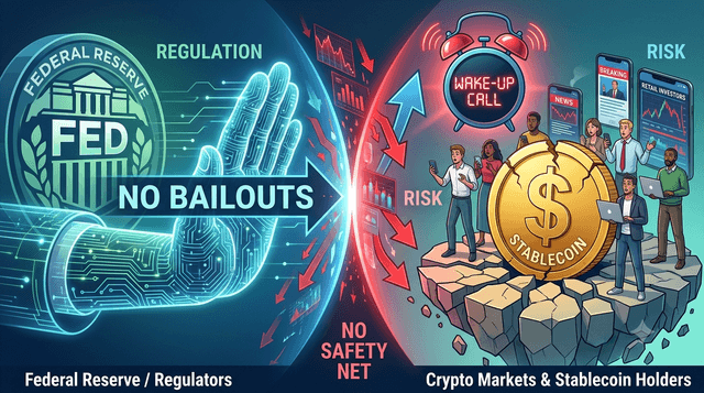 “No Bailouts for Crypto” – Why Fed's Latest Stance Is a Wake-Up Call for Stablecoin Holders