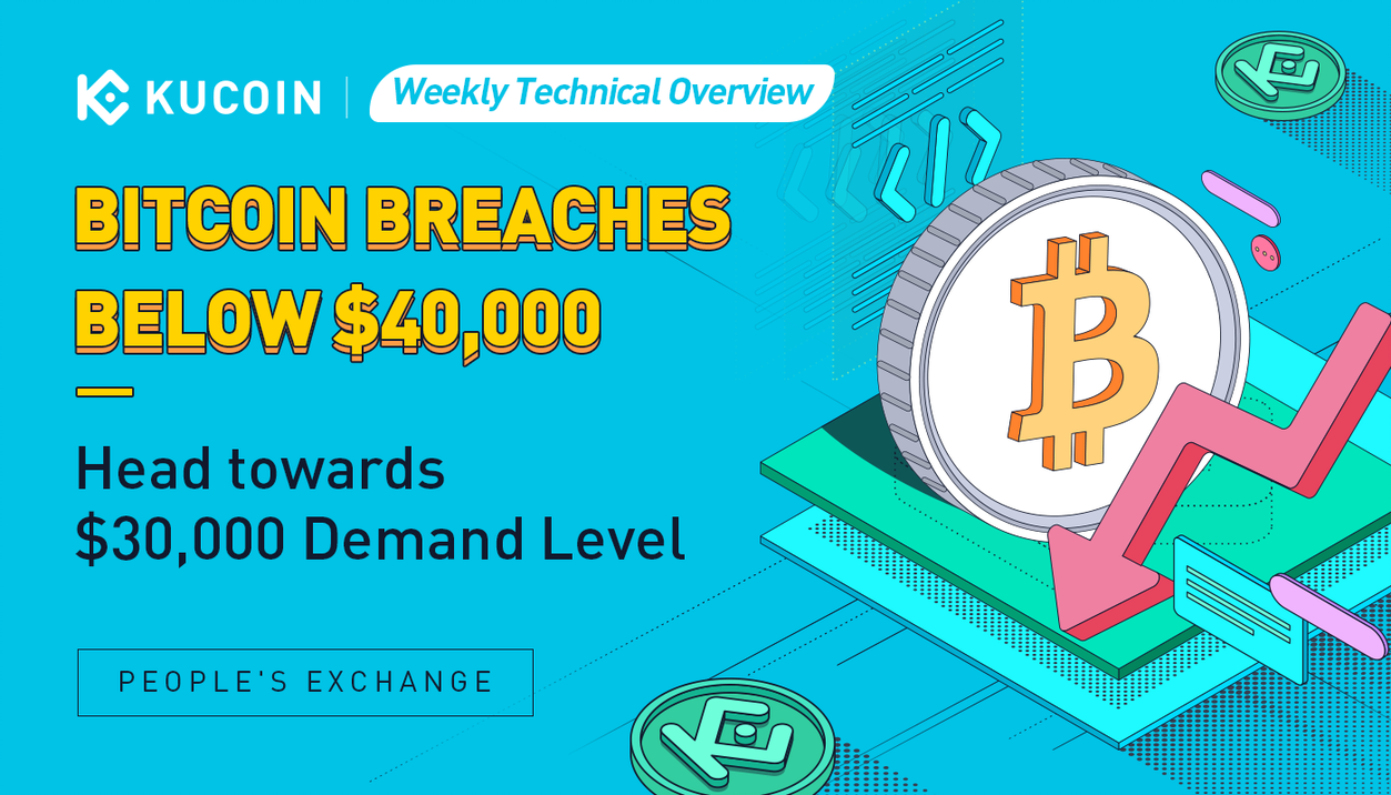 Weekly Technical Overview: Bitcoin Breaches Below $40,000 – Head towards $30,000 Demand Level