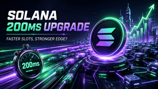 Solana’s 200ms Upgrade: Could Faster Slots Strengthen SOL’s Competitive Edge?
