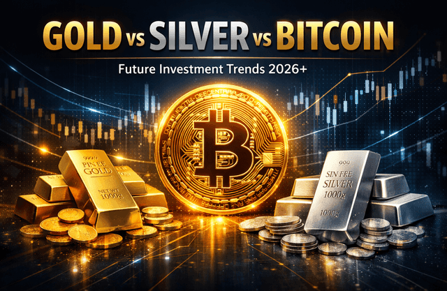 ทองคำ vs เงิน vs Bitcoin: สินทรัพย์ใดจะครองการลงทุนในอนาคตปี 2026 และต่อจากนั้น?