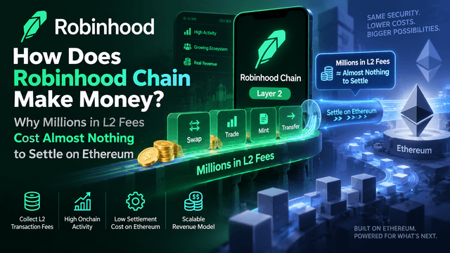 Robinhood Chain ทำเงินได้อย่างไร? ทำไมค่าธรรมเนียม L2 หลายล้านดอลลาร์จึงมีต้นทุนการตั้งถิ่นฐานบน Ethereum แทบไม่ค่าใช้จ่าย