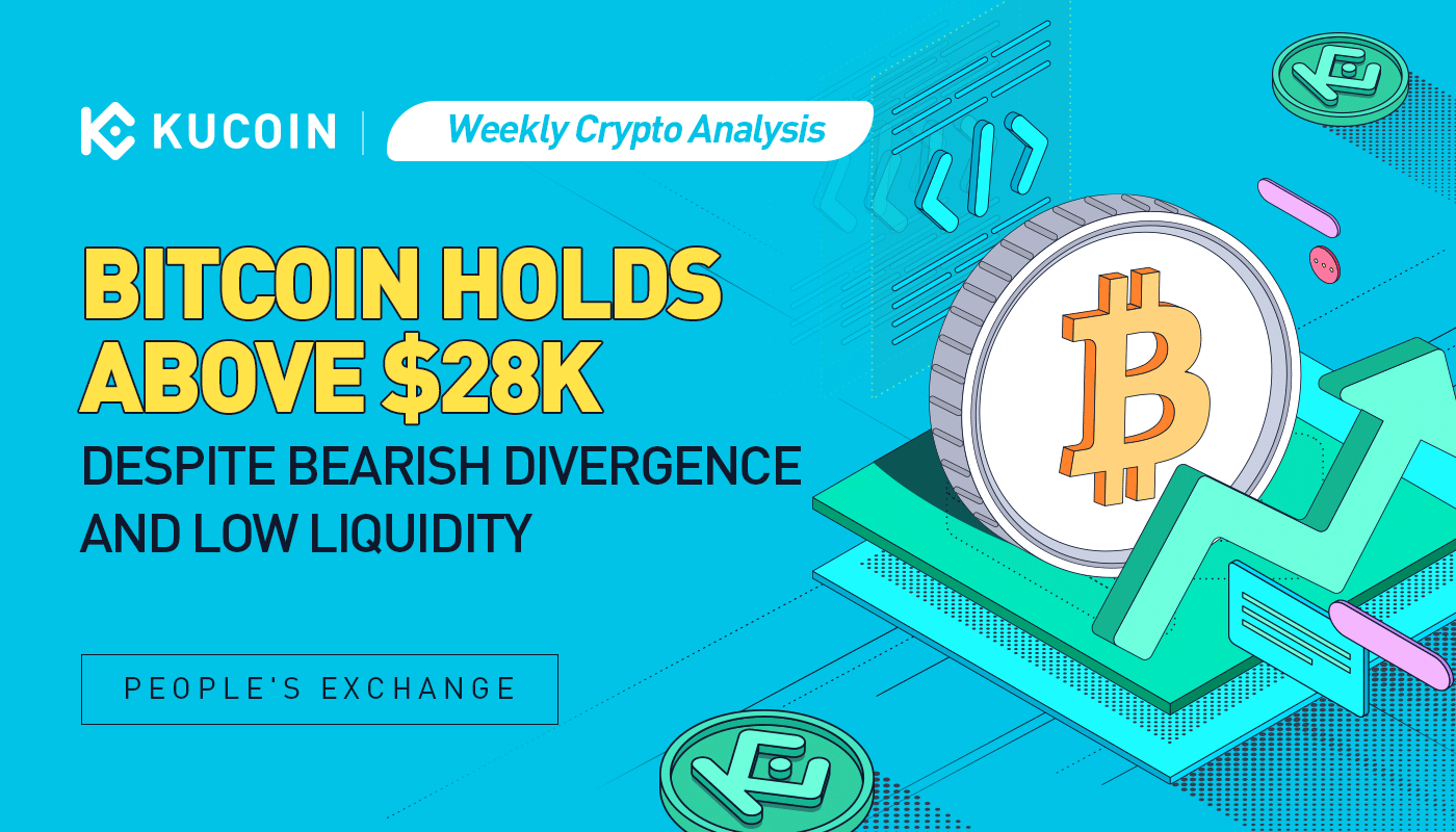 Bitcoin Holds Above $28k Despite Bearish Divergence and Low Liquidity