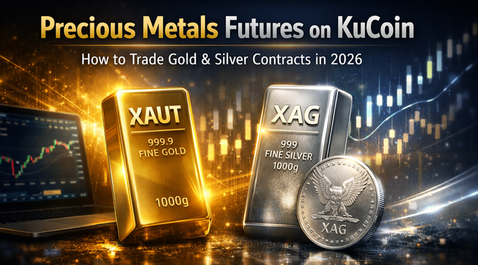 KuCoin पर कीमती धातुएँ: 2026 में सोना और चांदी के अनुबंधों का व्यापार कैसे करें