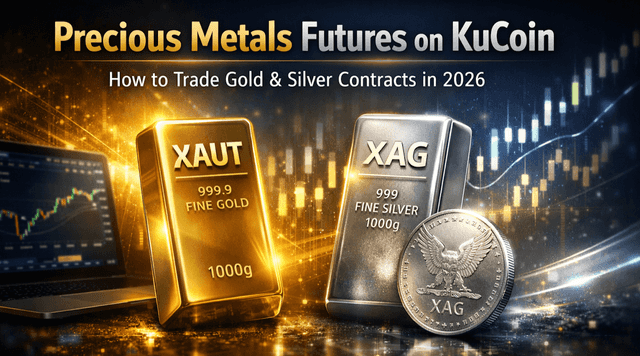 KuCoin-এ মূল্যবান ধাতু: 2026 সালে সোনা এবং রূপার চুক্তি ট্রেড করার উপায়
