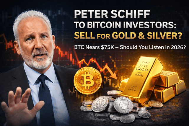 Peter Schiff Mendesak Pelabur Bitcoin untuk Menjual Bitcoin demi Emas dan Perak apabila BTC Mendekati $75K – Patutkah Anda Mendengar pada 2026?