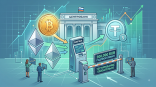 Криптовалюты на российских биржах: ЦБ включил Bitcoin, Ethereum и USDT в первый перечень