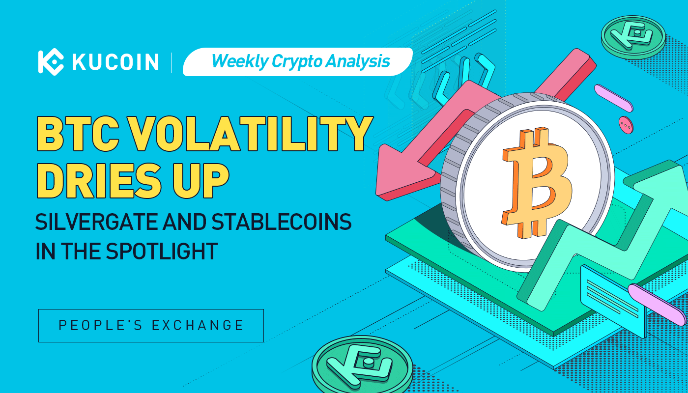 Weekly Crypto Analysis: BTC Volatility Dries Up, Silvergate and Stablecoins in the Spotlight