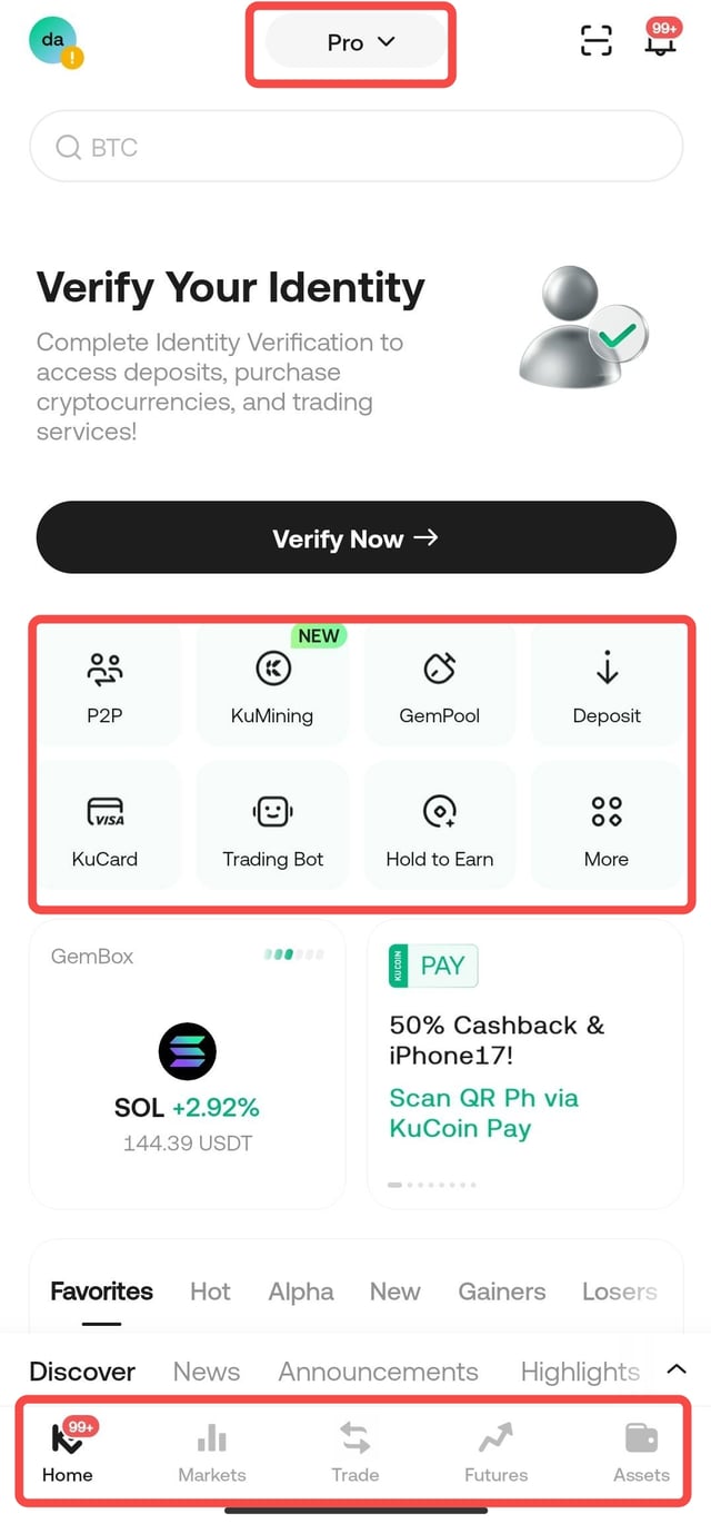 KuCoin Pro Version