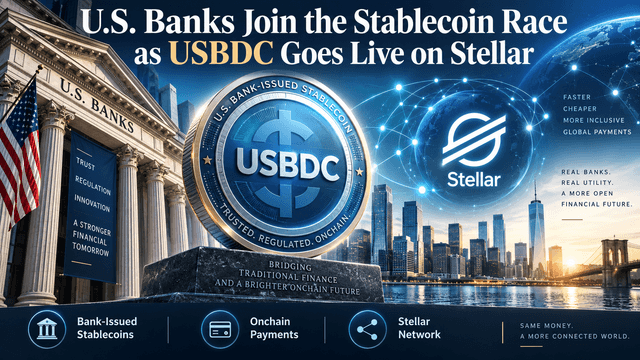 U.S. Banks Join the Stablecoin Race as USBDC Goes Live on Stellar