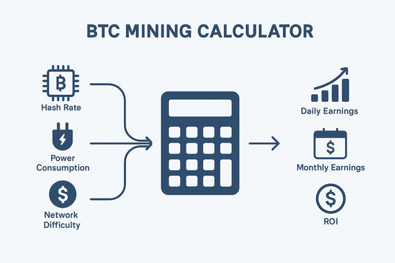 BTC مائننگ کیلکولیٹر برائے سرمایہ کار: اپنے بٹ کوائن مائننگ کے فوائد کو زیادہ سے زیادہ کریں