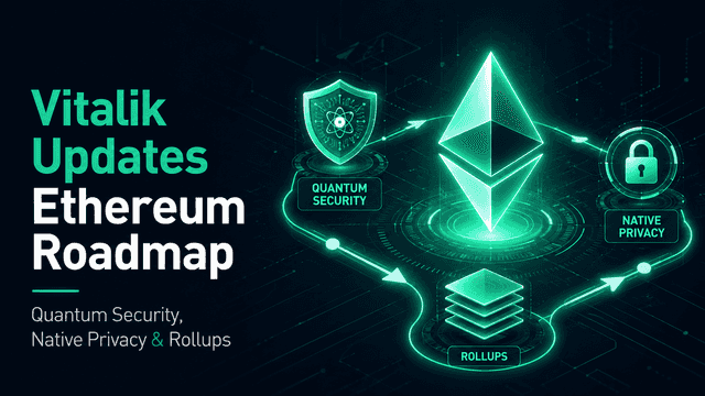 Vitalik Updates Ethereum Roadmap: Quantum Security, Native Privacy and Rollups Take Center Stage